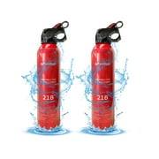 Fire Extinguisher 2 Pack, Small Portable Water-Based Fire Extinguishers for The House Home Car Camping Kitchen, Can Extinguishing Solid Material Fires Prevent Re-Ignition. -4°F-140°F Storage (620ml)